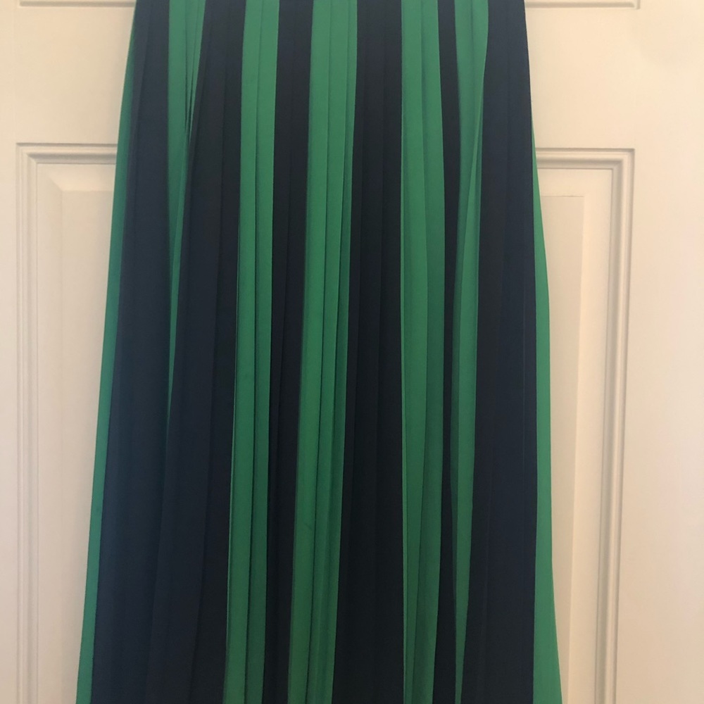 J.Crew blue/ Kelly green skirt